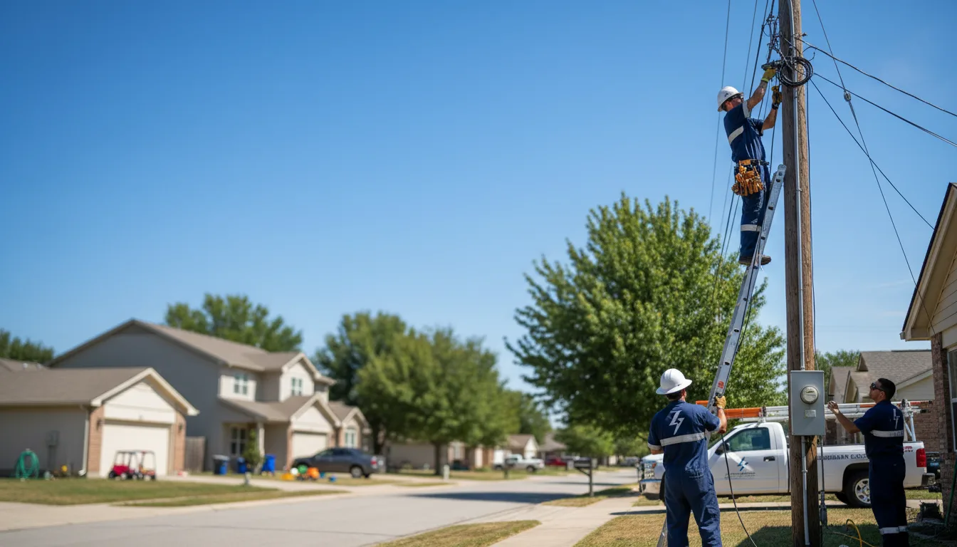 Residential electrician providing installation services in Wing, ND